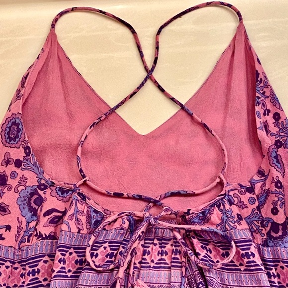 🌺🎉HP🎉🌺 Spell & The Gypsy Journey Strappy Maxi Dress Mulberry - Picture 14 of 16